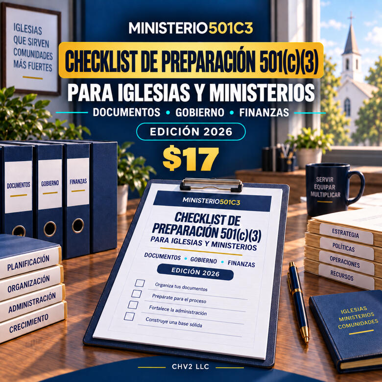 lista-preparacion-501c3-iglesias-ministerios
