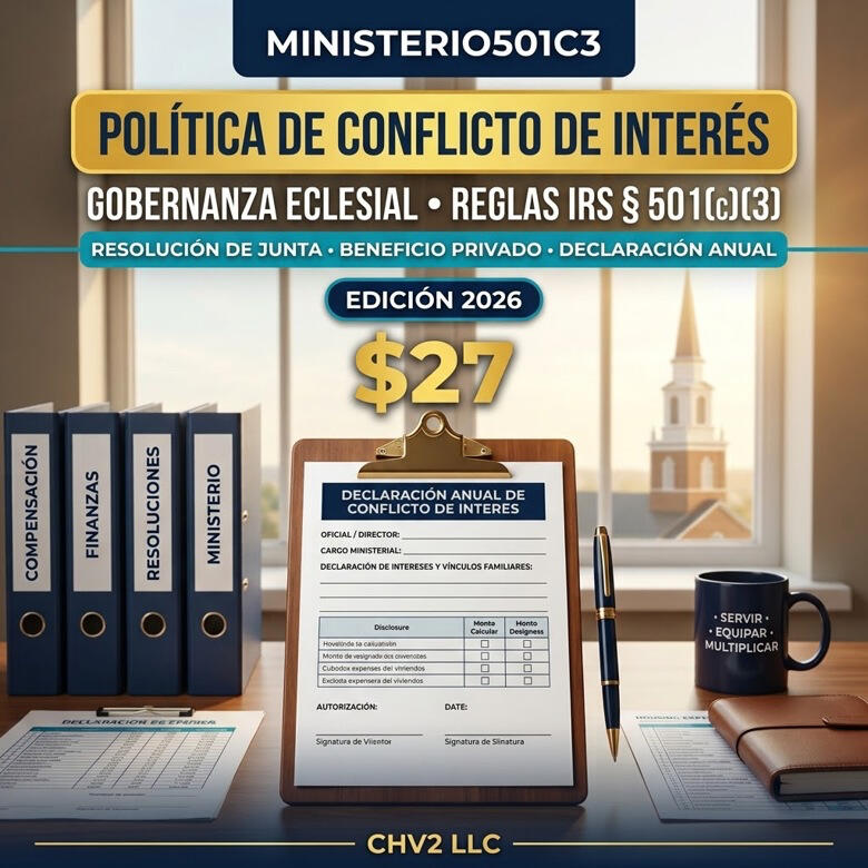 Manual y Política de Conflicto de Interés para Iglesias y Ministerios manual-política-conflicto-interes-iglesias-ministerios